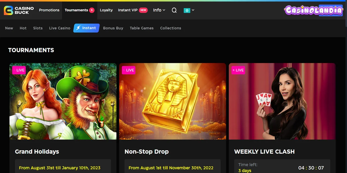 CasinoBuck Tournaments