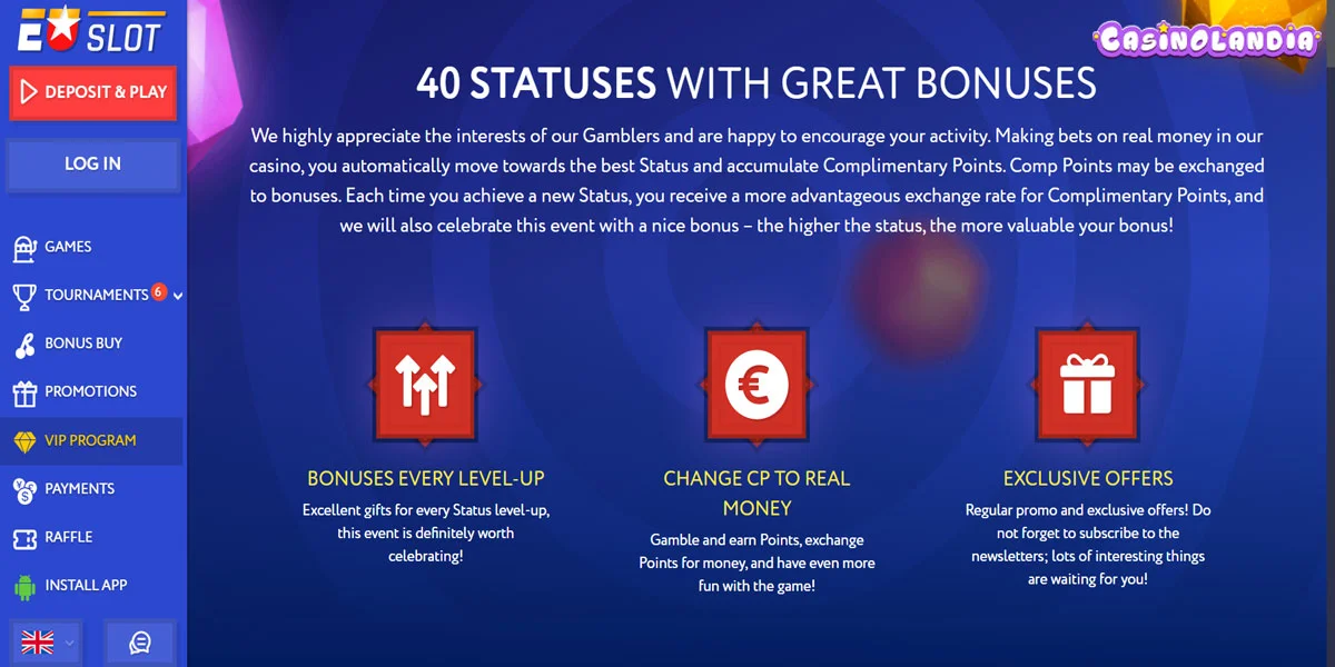 EUslot Casino VIP Program