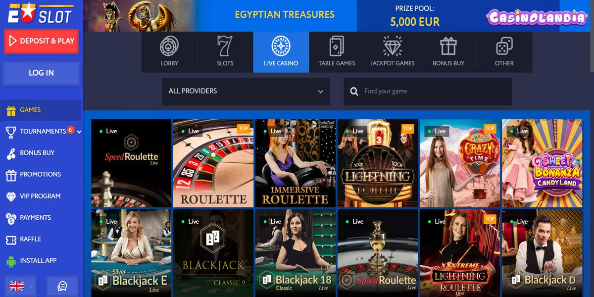 EUslot Casino Live Casino
