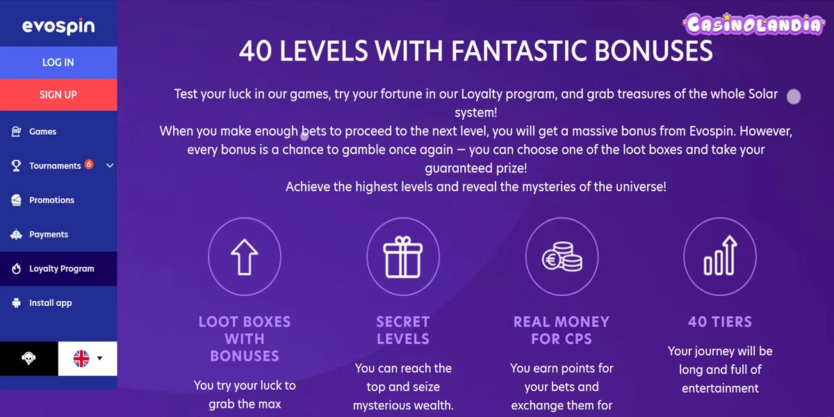 Evospin Casino Loyalty Program