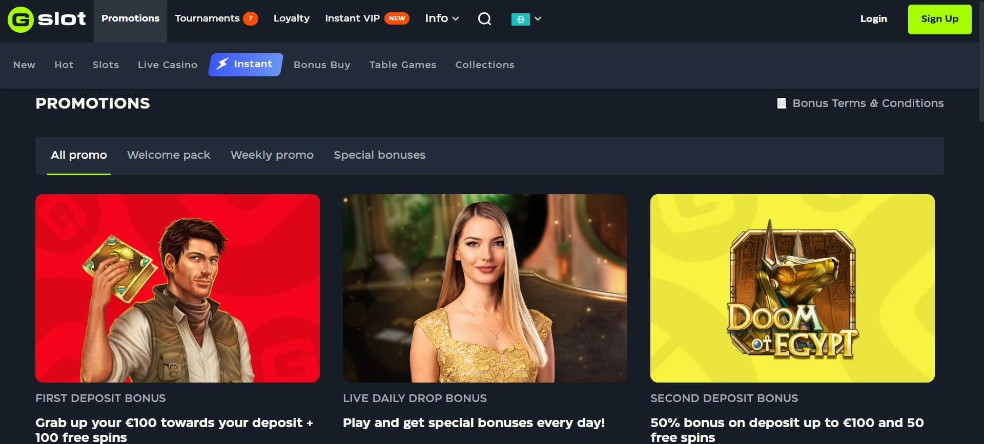 Gslot Casino Promotions