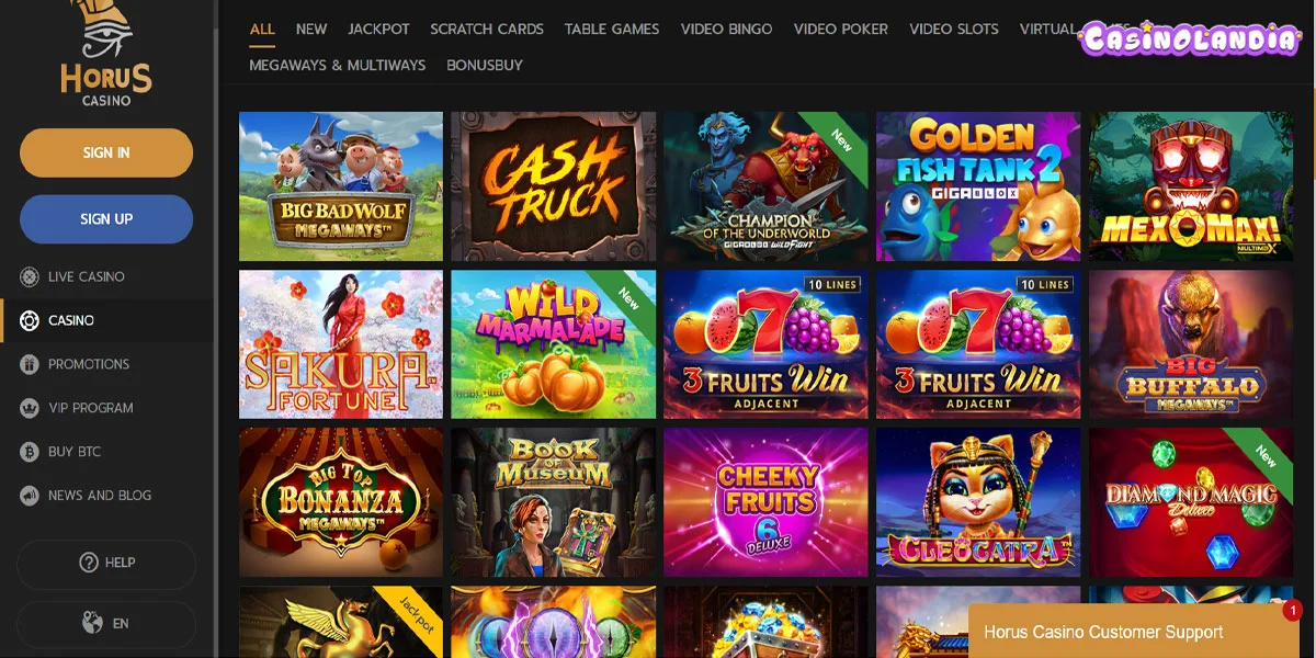 Horus Casino Slots
