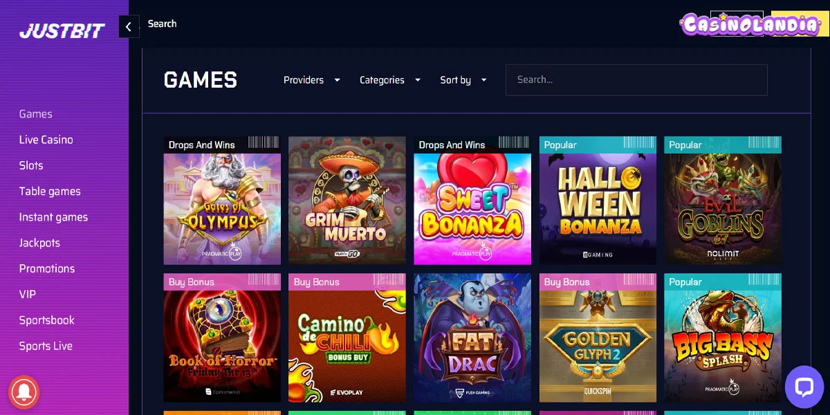 JustBit.io Casino Slots