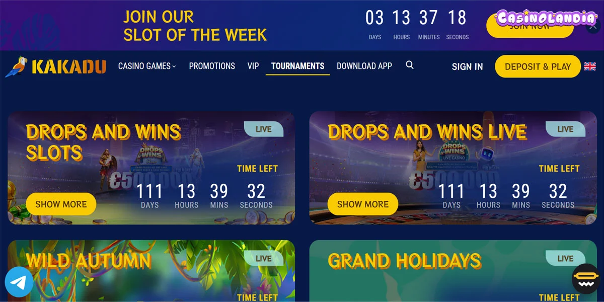 Kakadu Casino Tournaments