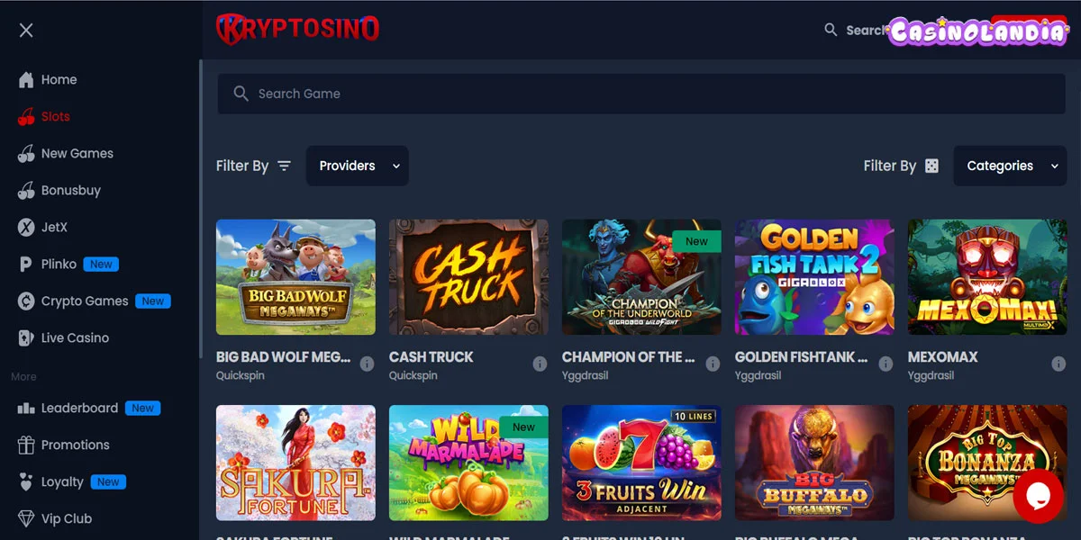 Kryptosino Casino Slots