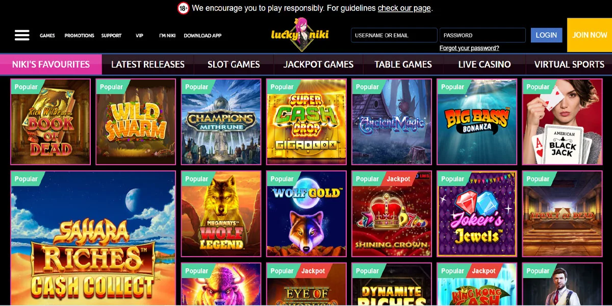 LuckyNiki Casino Slots