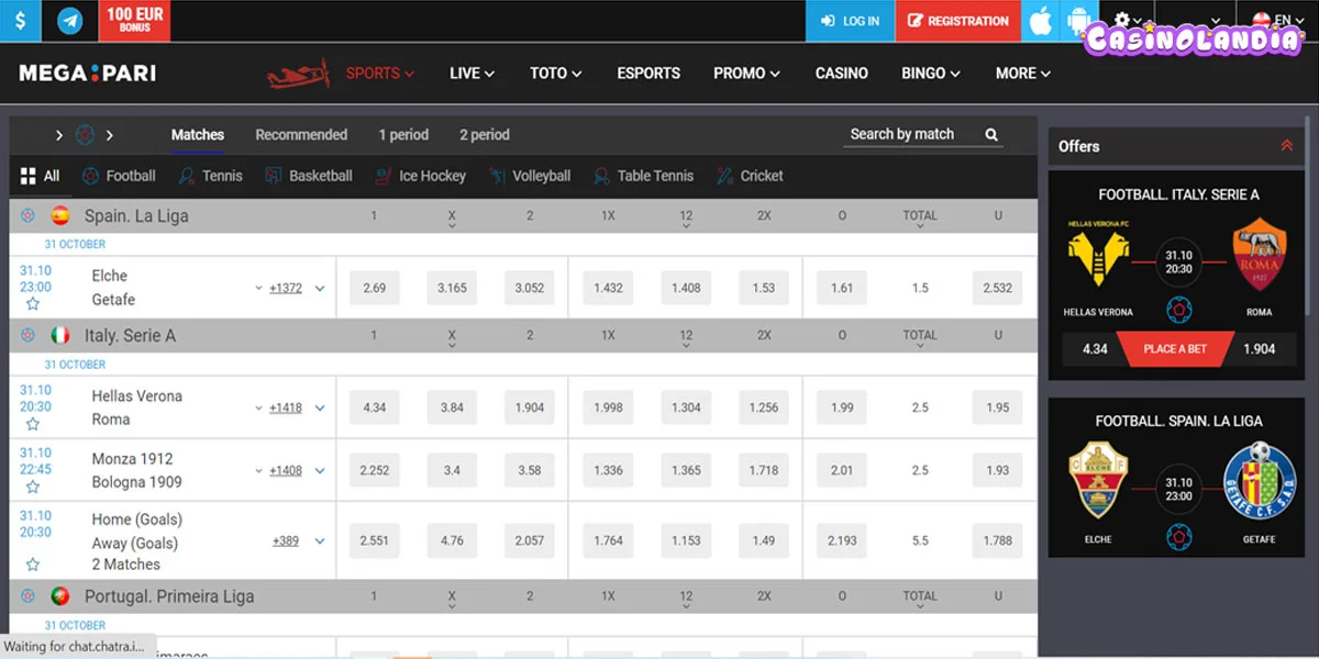 Megapari Casino Sports Betting