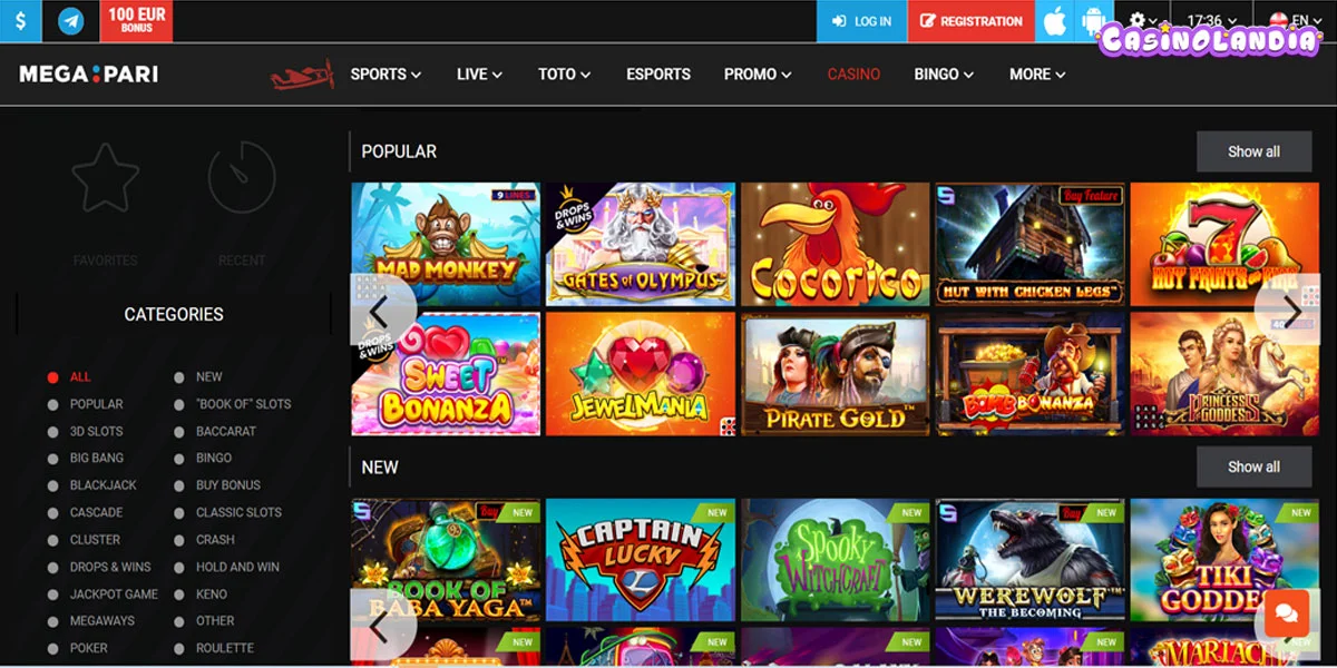 Megapari Casino Slots