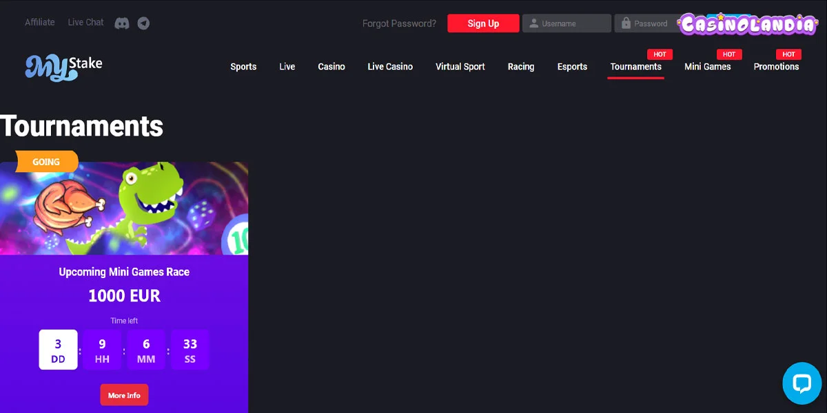 MyStake Casino Tournaments