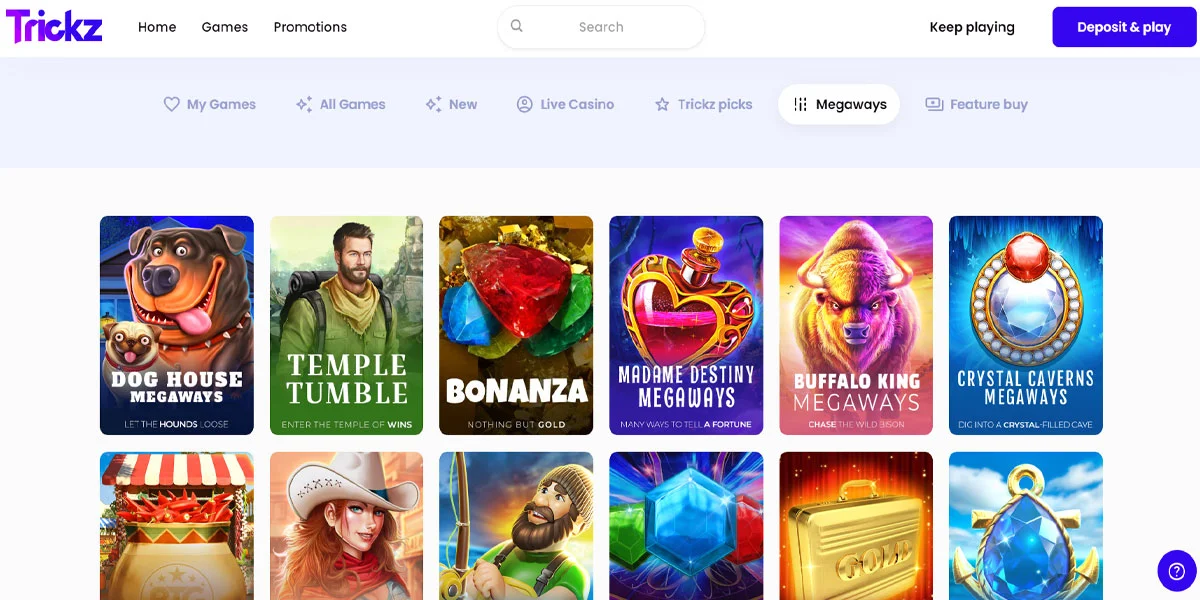Trickz Casino Megaways Slots