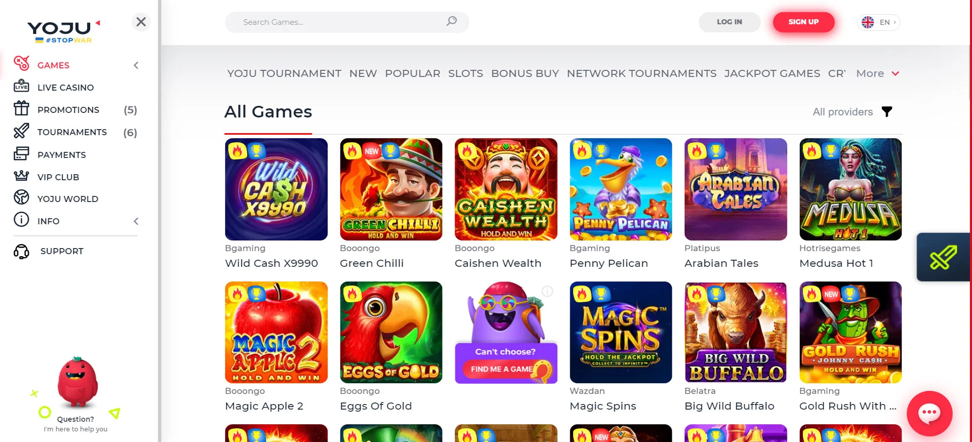 Yoju Casino Games