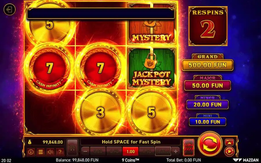 9 Coins Bonus Feature