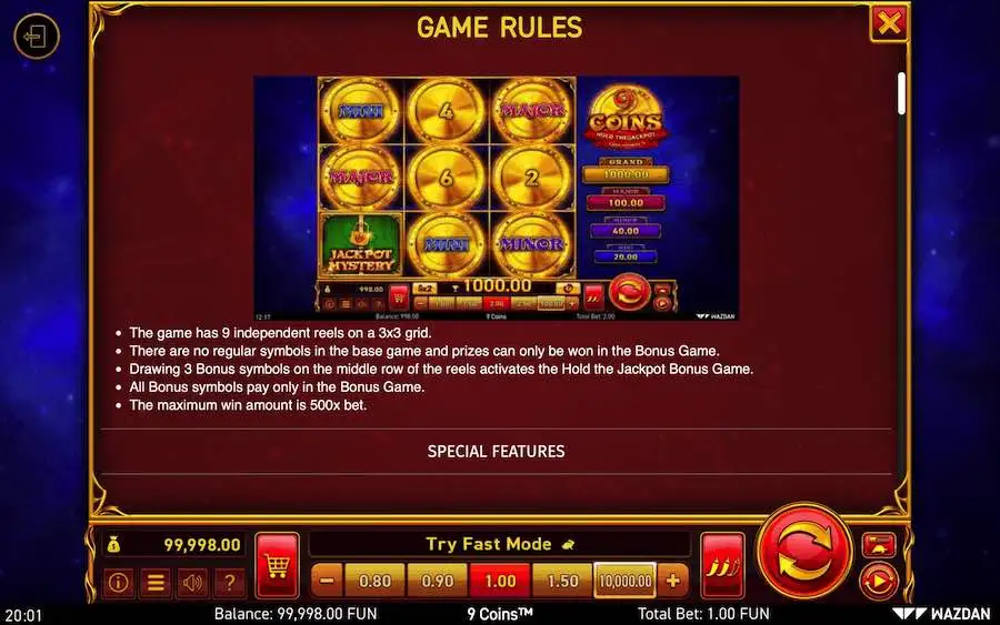 9 Coins Rules