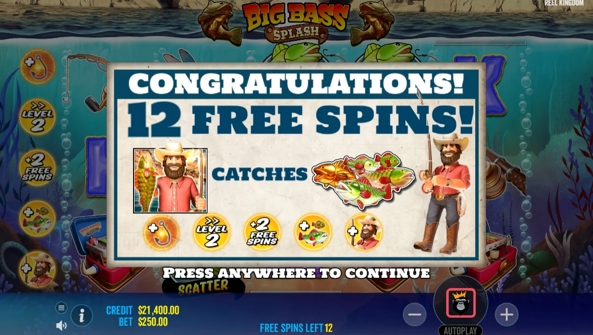 Big Bass Splash Free Spins by Reel Kingdom