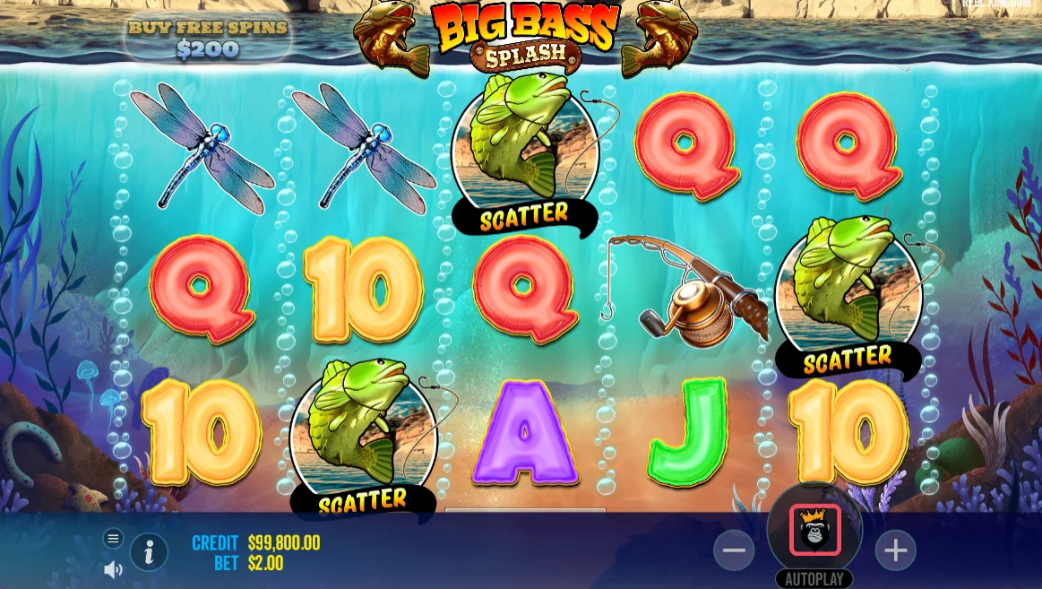 Big Bass Splash Scatter by Reel Kingdom