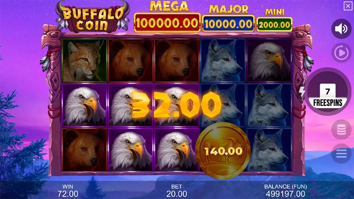 Buffalo Coin Hold The Spin Small
