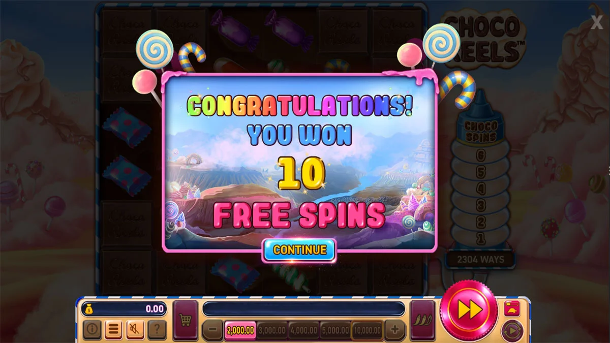 Choco Reels Free Spins