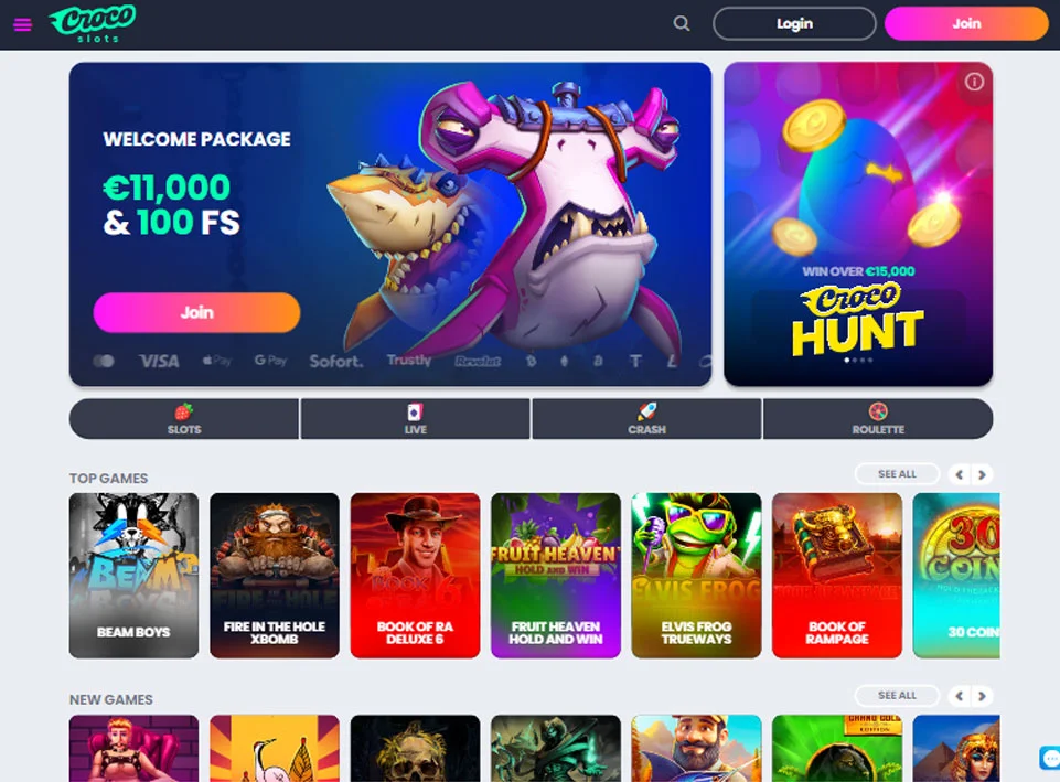 Crocoslots Casino Landscape View