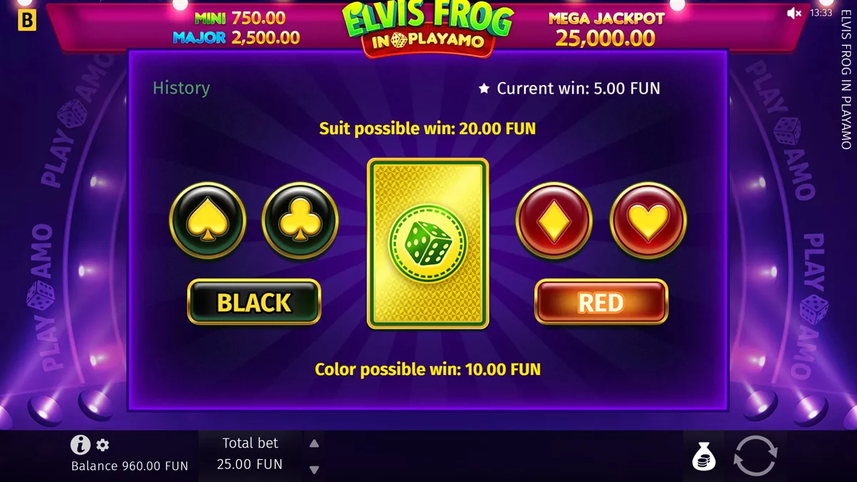 Elvis Frog In PlayAmo Gamble