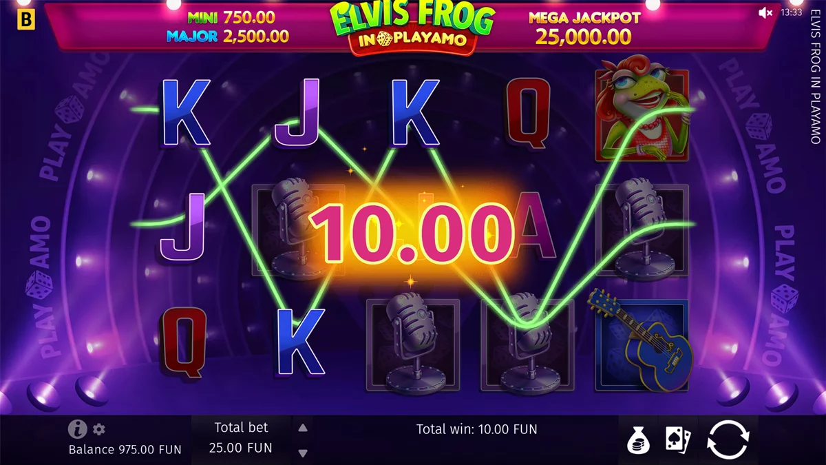 Elvis Frog In PlayAmo Win