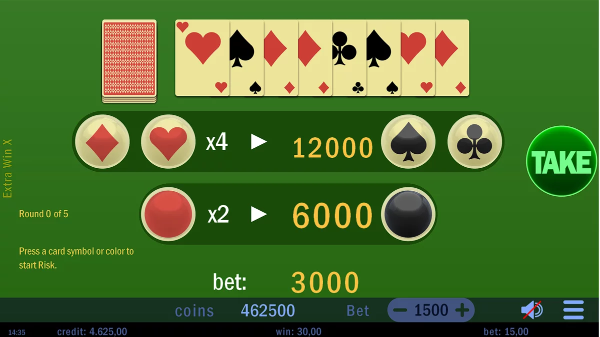 Extra Win X Gamble Round