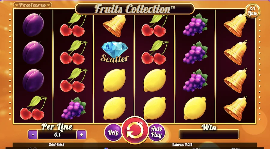 Fruits Collection 20 Lines Homescreen