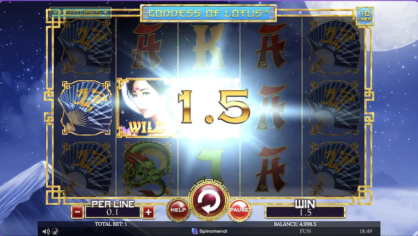 Goddess of Lotus 10 Lines Win 2