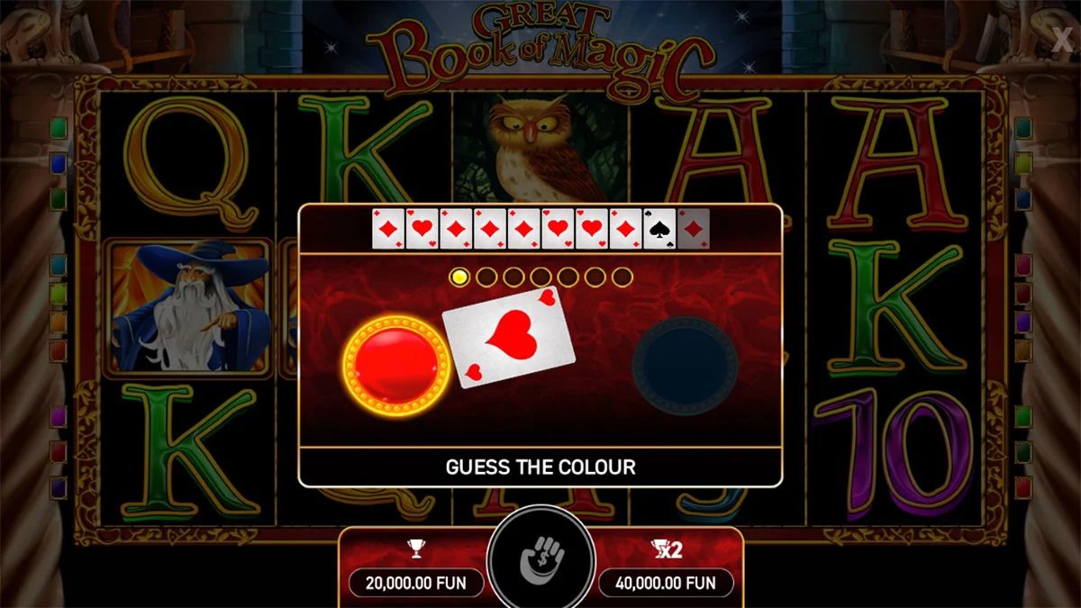 Great Book of Magic Gamble Win