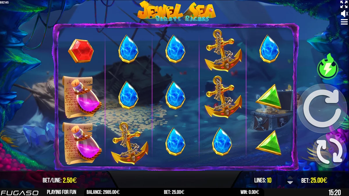 Jewel Sea Pirate Riches Base Play