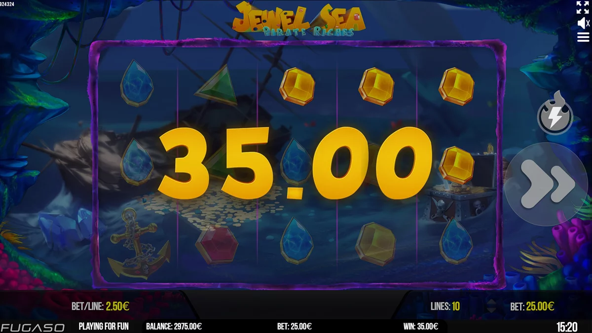 Jewel Sea Pirate Riches Win