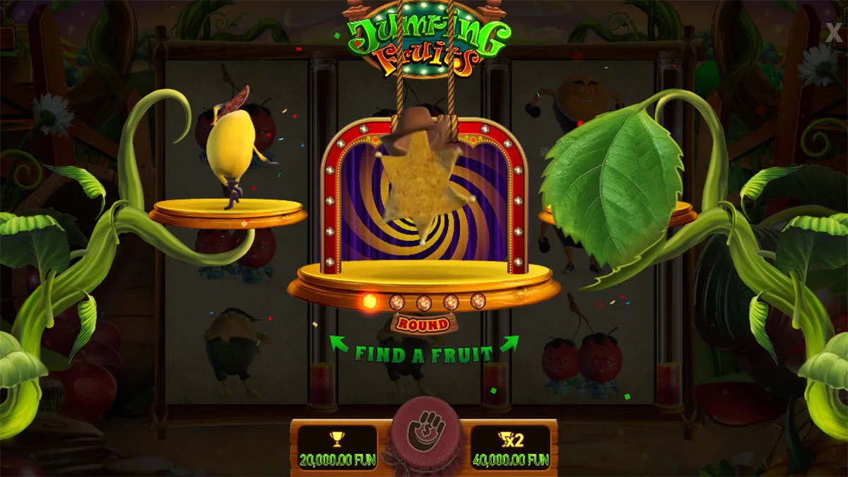 Jumping Fruits Gamble Win