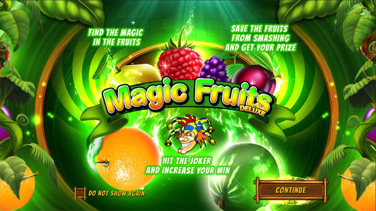 Magic Fruits Deluxe Homescreen