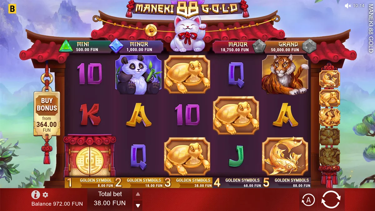 Maneki 88 Gold Base Play