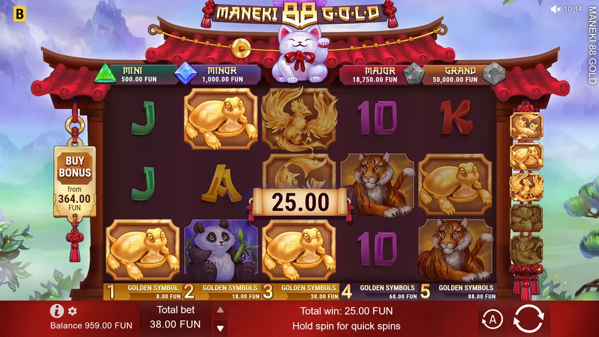 Maneki 88 Gold Win