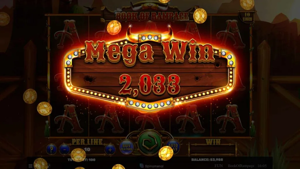 Book Of Rampage Mega Win