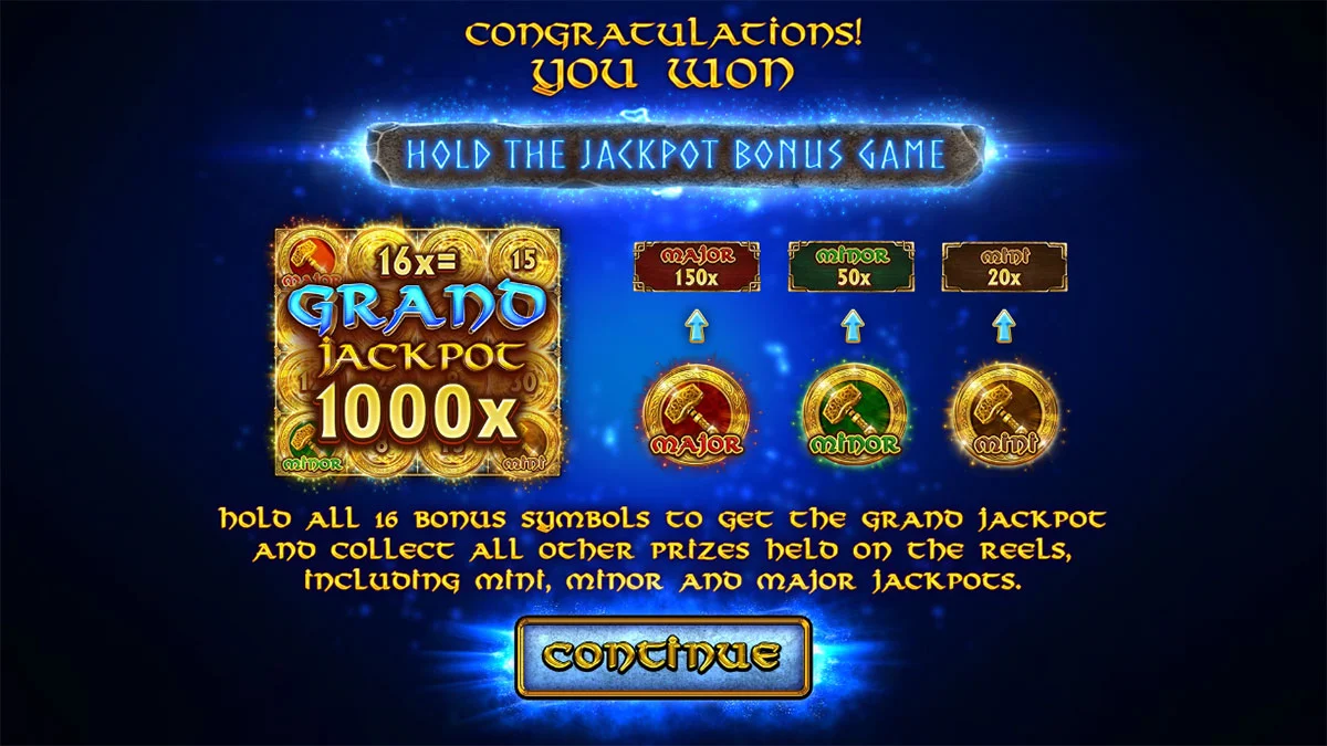 Power of Gods Valhalla Bonus Game