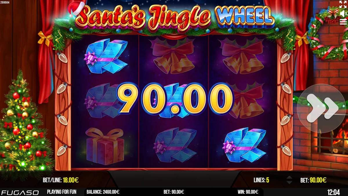 Santa's Jingle Wheel Win