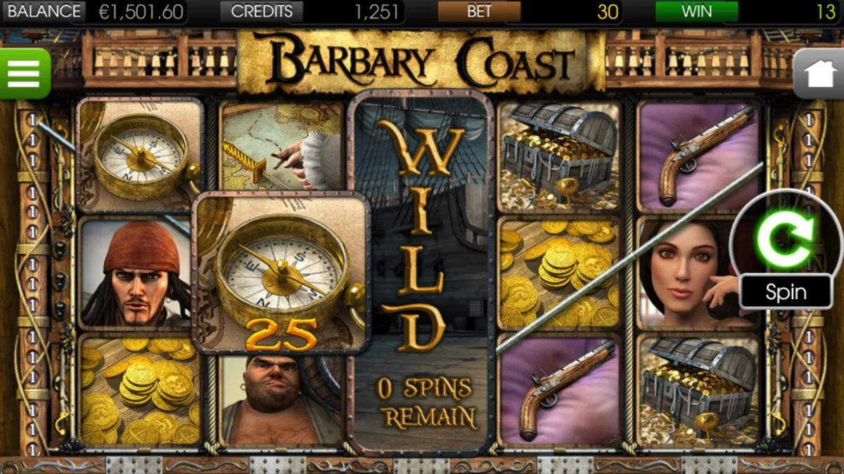 Barbary Coast Slot Wild Symbol