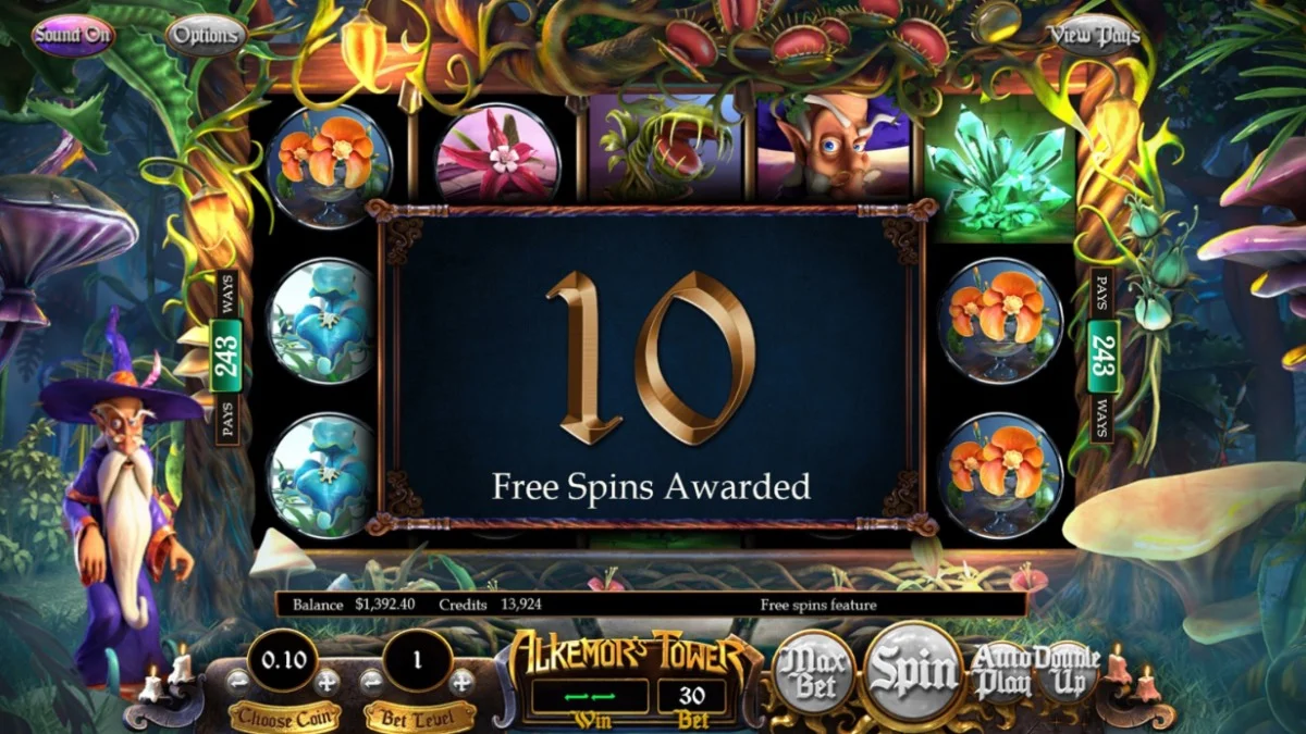 Alkemor's Tower Slot Free Spins