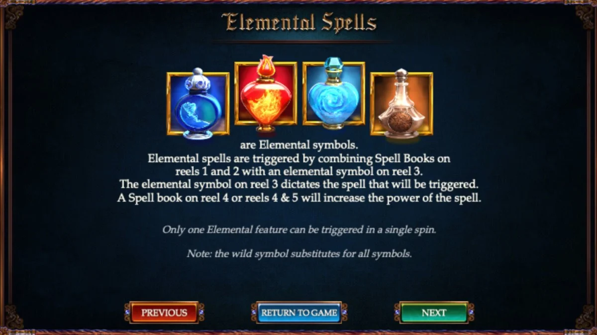 Alkemor's Tower Slot Paytable 2