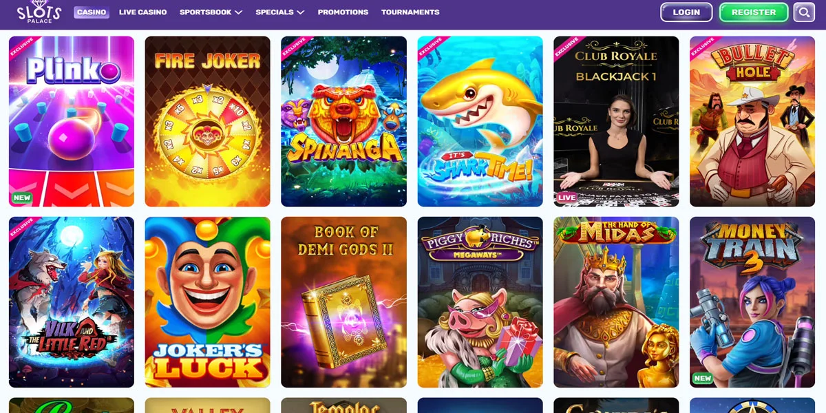 Slots Palace Slots Section
