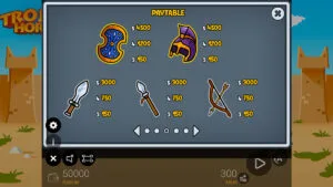 Trojan Horse Tiny Heroes Paytable 2