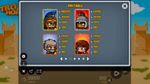 Trojan Horse Tiny Heroes paytable