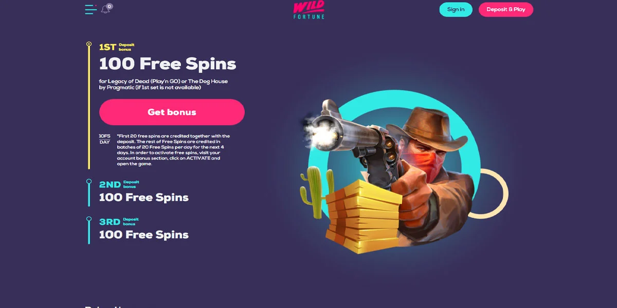 Wild Fortune Casino Promotions