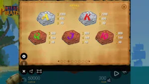 Wilds & Pirates Paytable 2