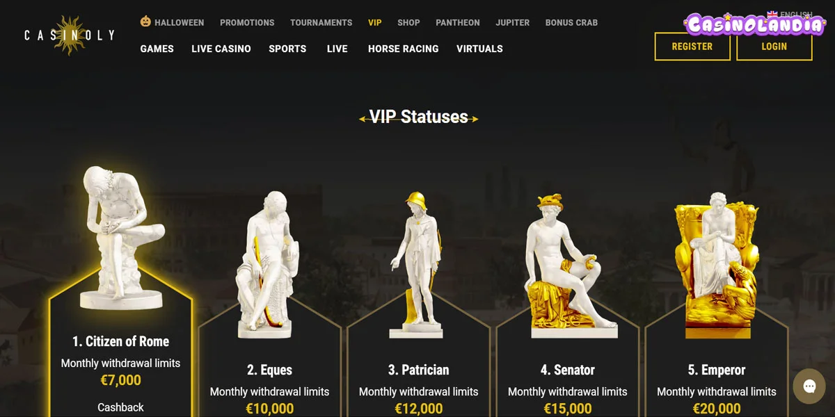 Casinoly Casino VIP Program