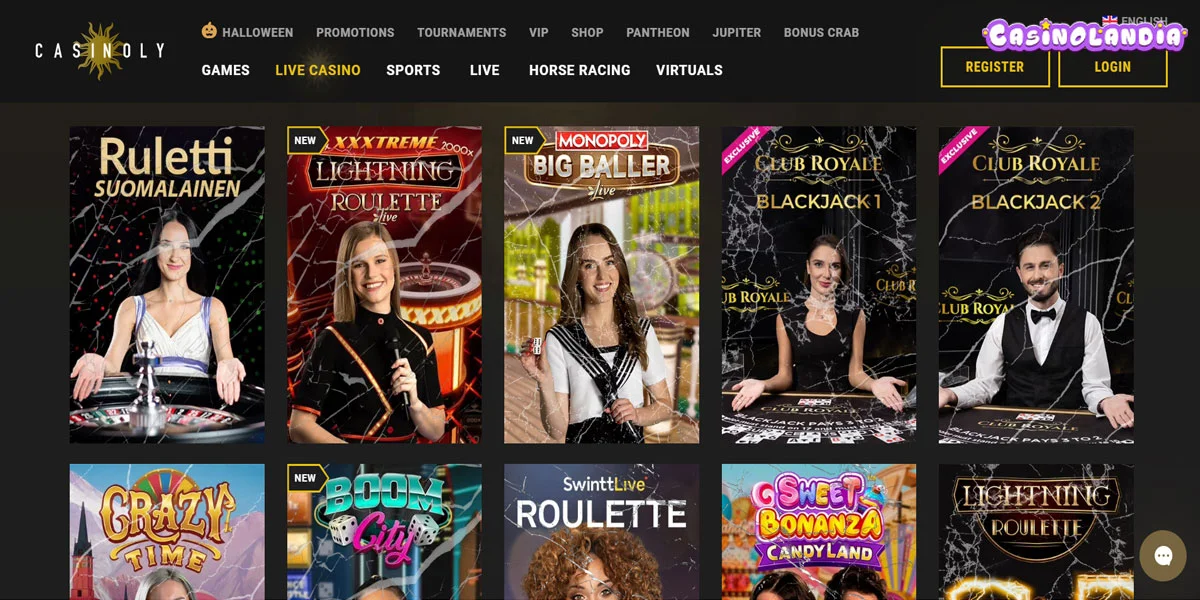 Casinoly Casino Live Casino