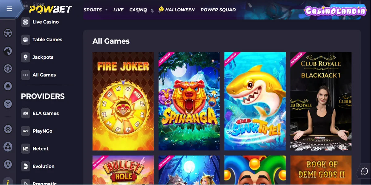 PowBet Casino Slots