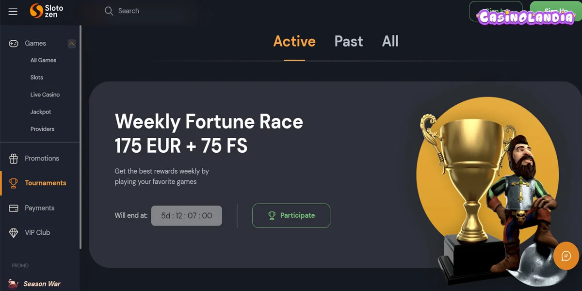 Slotozen Casino Tournaments