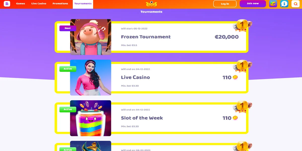 7Signs Casino Tournaments
